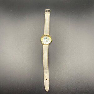 L.A. Express Womens Watch White Genuine Leather Band & Mother Of Pearl Dial